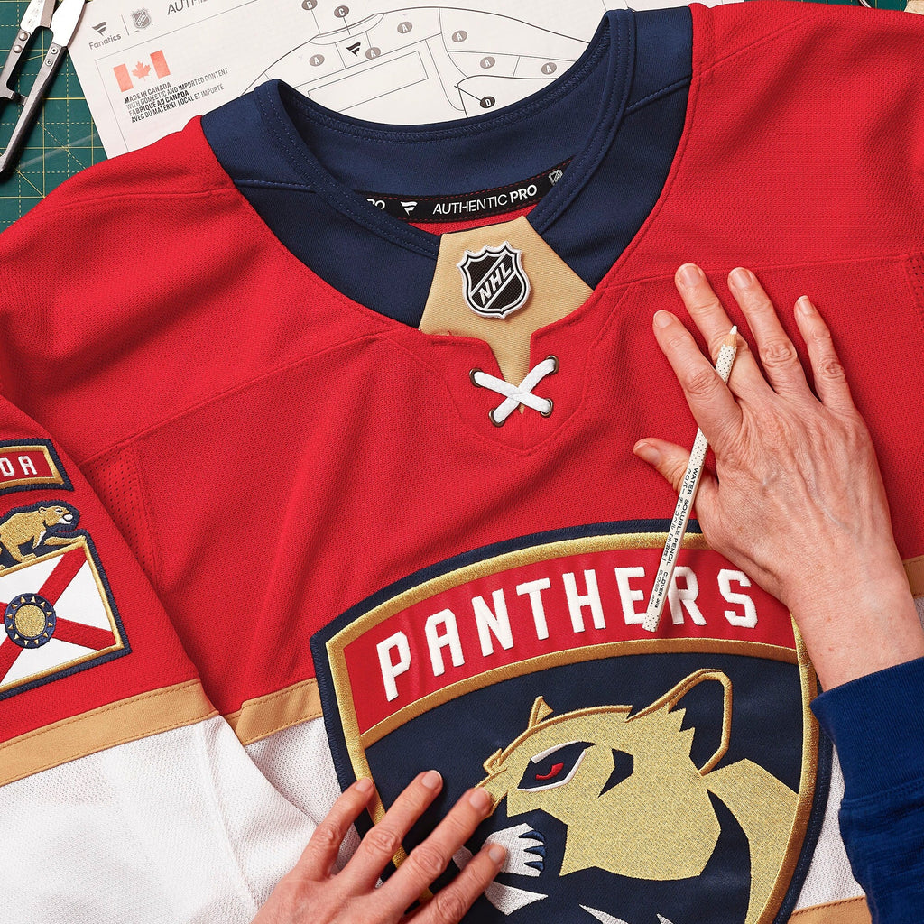 Florida Panthers Red Home Pro Custom Jersey