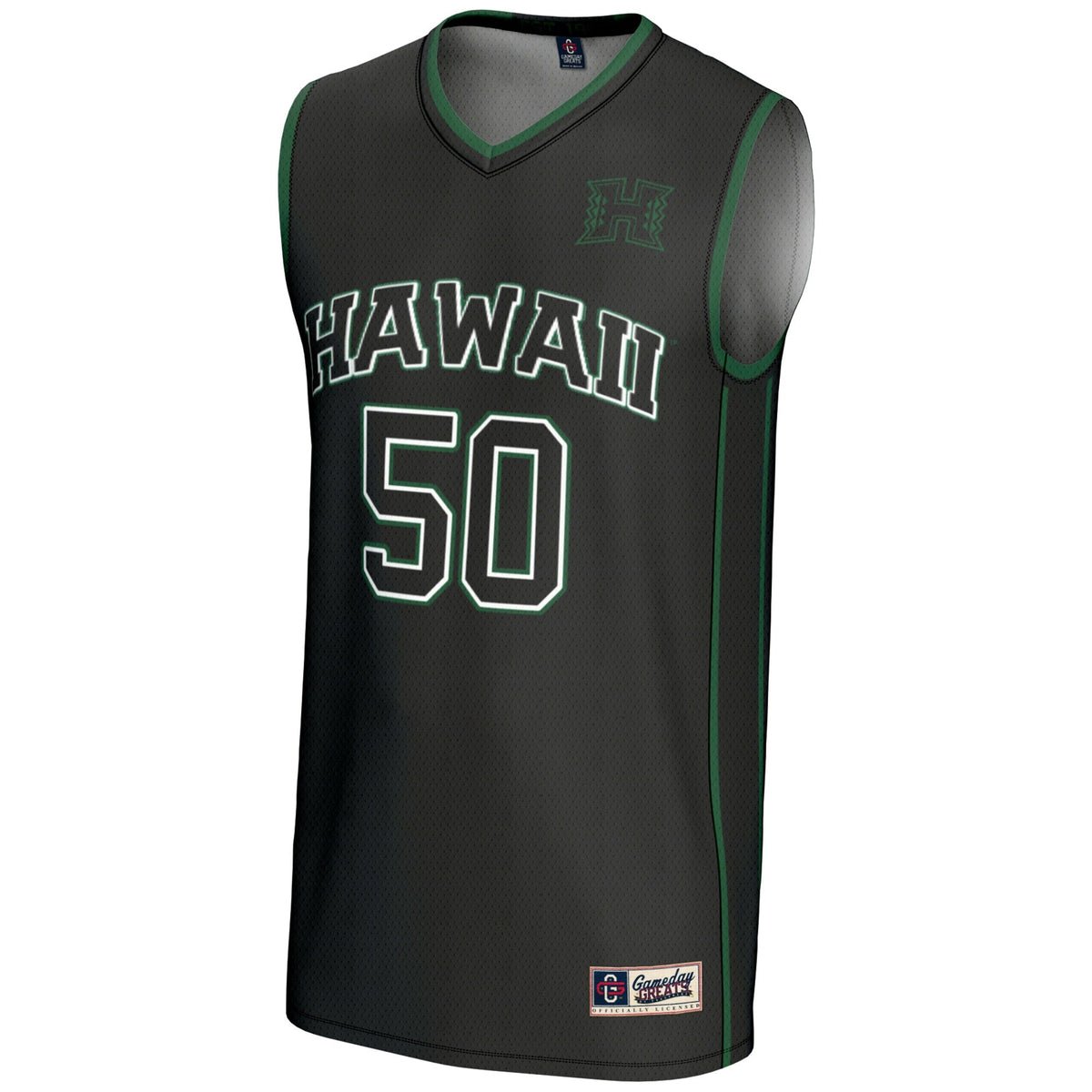 #50 Black Hawaii Rainbow Warriors Lightweight Basketball Jersey