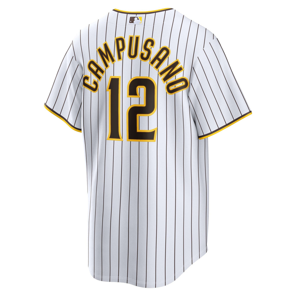San Diego Padres Luis Campusano White Home Replica Baseball Jersey