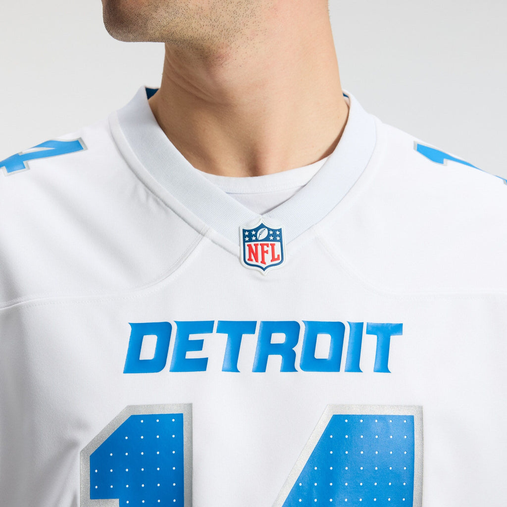 Detroit Lions Amon-Ra St. Brown White Game Football Jersey