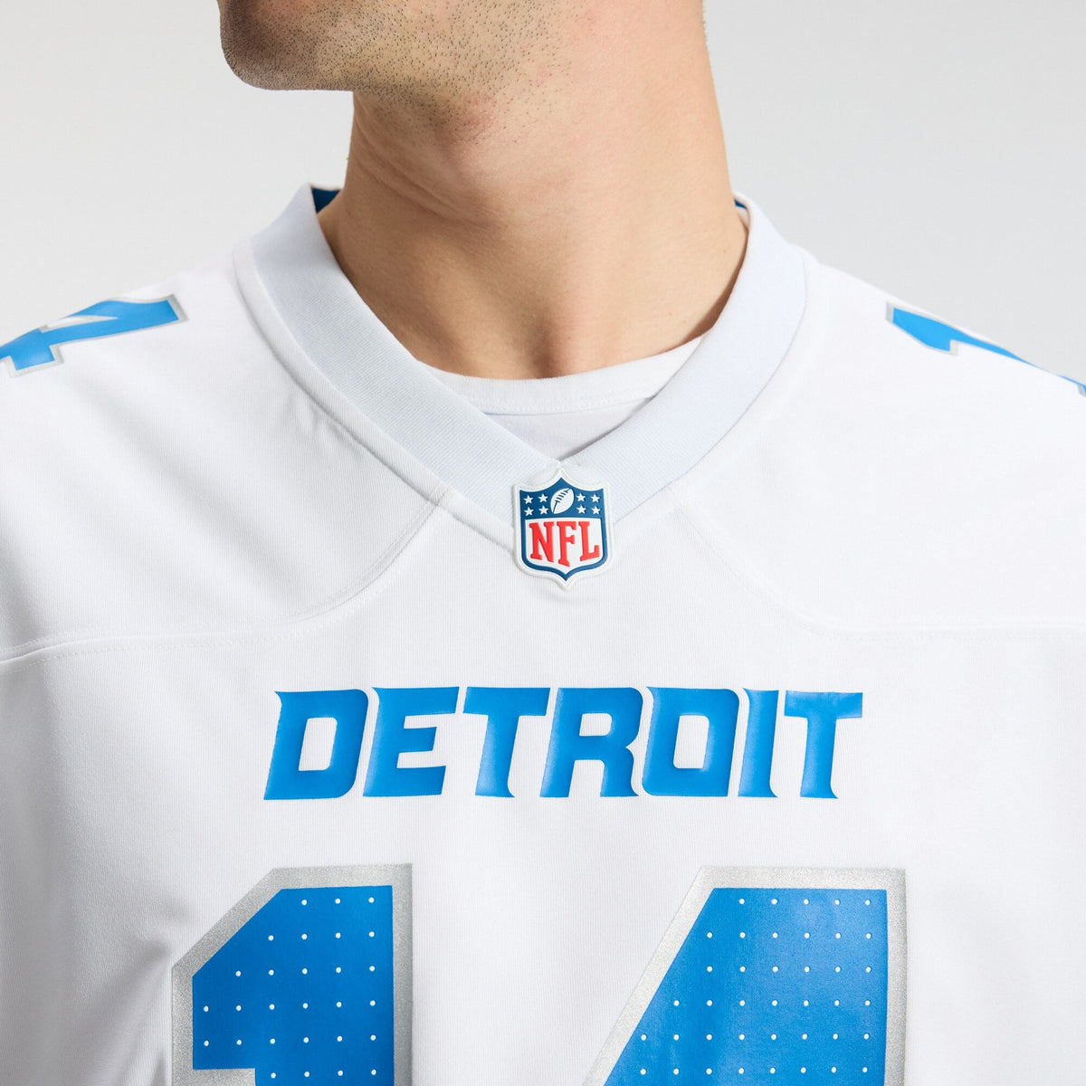 Detroit Lions Amon-Ra St. Brown White Game Football Jersey
