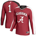 Alabama Crimson Tide #1 Lightweight Volleyball Fashion Jersey - Crimson
