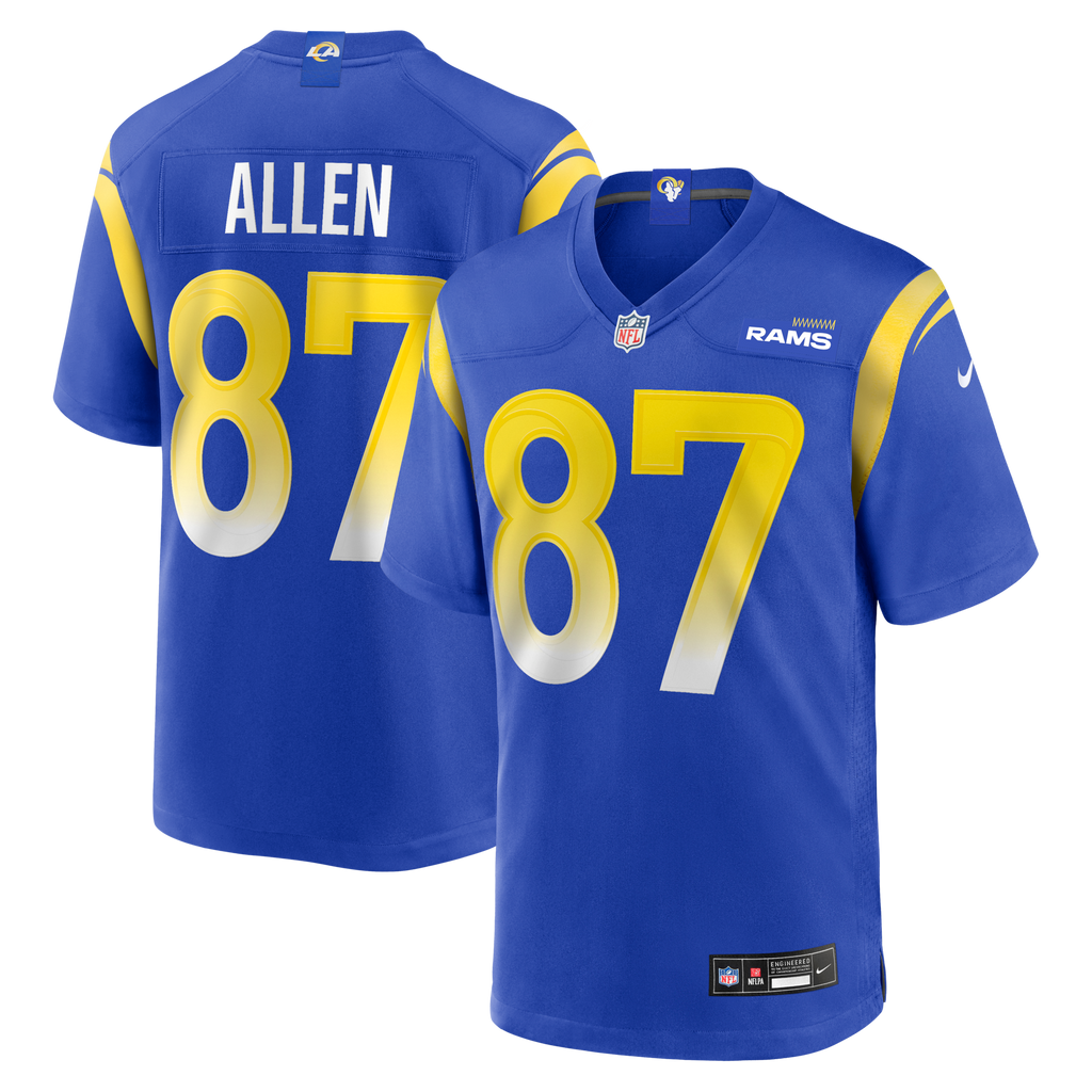 Los Angeles Rams Davis Allen Royal Home Game Football Jersey