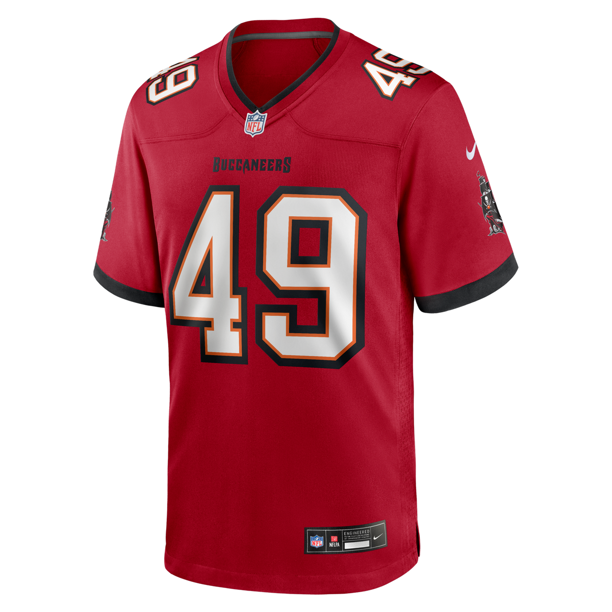 Tampa Bay Buccaneers Owen Wright Red Team Game Football Jersey