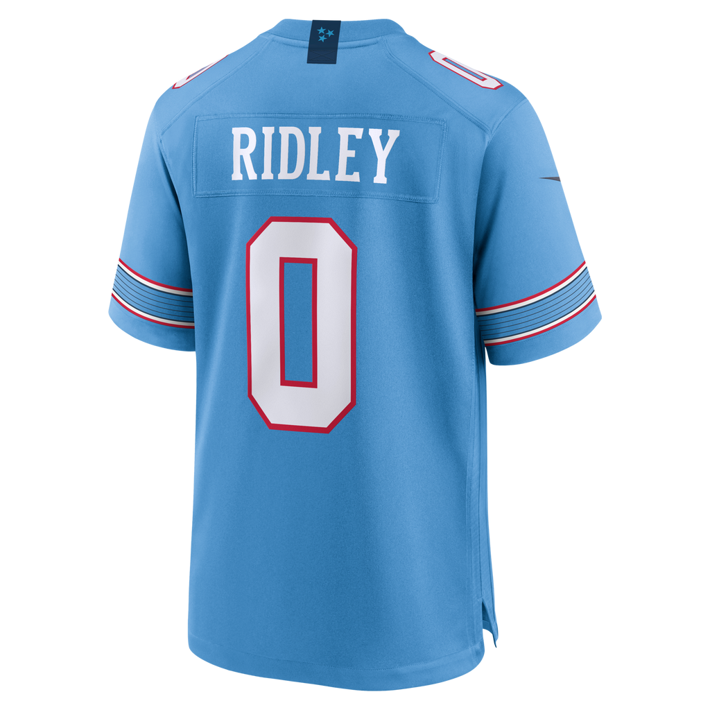 Tennessee Titans Calvin Ridley Light Blue Game Football Jersey