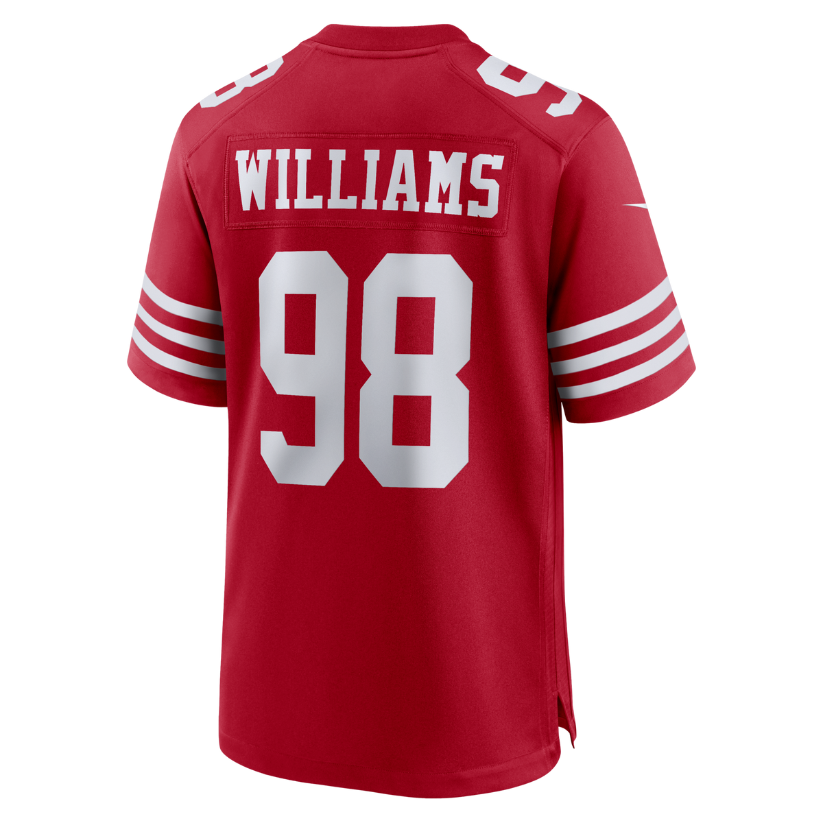 San Francisco 49ers Mykel Williams Scarlet Game Player Football Jersey