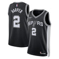 San Antonio Spurs Icon Edition Swingman Jersey NBA 2025 First Round Draft Pick - Black - Dylan Harper