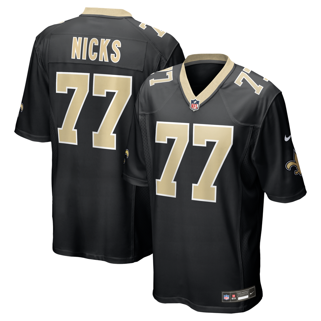 New Orleans Saints Carl Nicks Black Game Retired Player Football Jersey