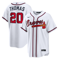 Atlanta Braves Lane Thomas White Home Replica Baseball Jersey