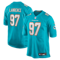 Miami Dolphins Rashard Lawrence Aqua Team Game Football Jersey