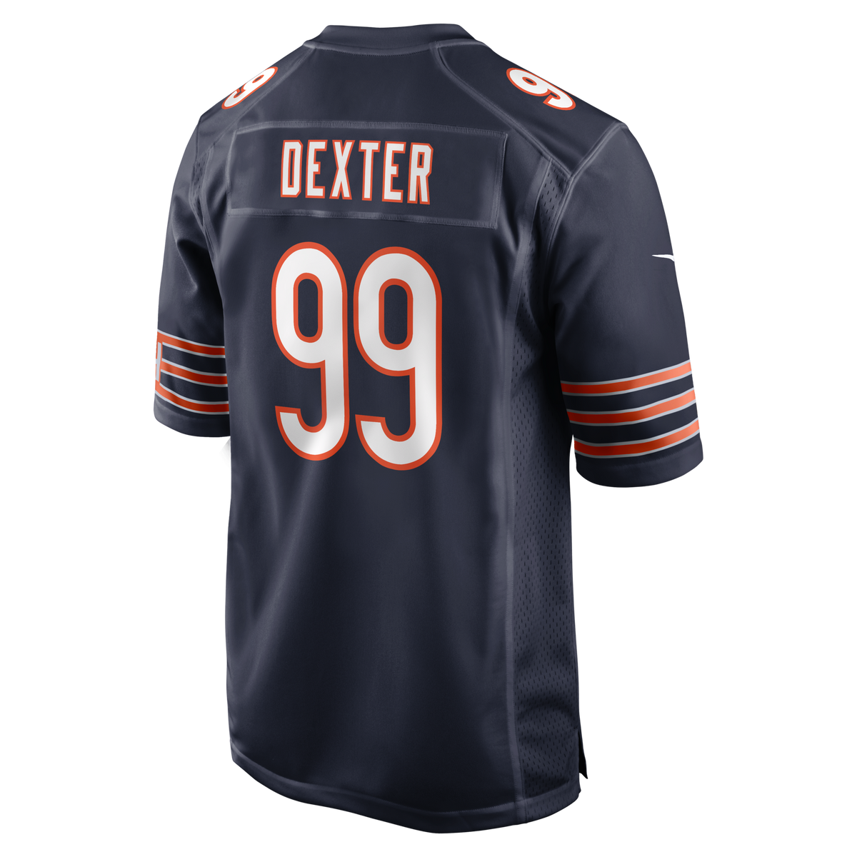 Chicago Bears Gervon Dexter Sr Navy Team Game Football Jersey