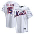 New York Mets Carlos Beltran White Home Replica 2026 Hall of Fame Patch Baseball Jersey