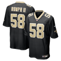 New Orleans Saints Chris Rumph II Black Team Game Football Jersey