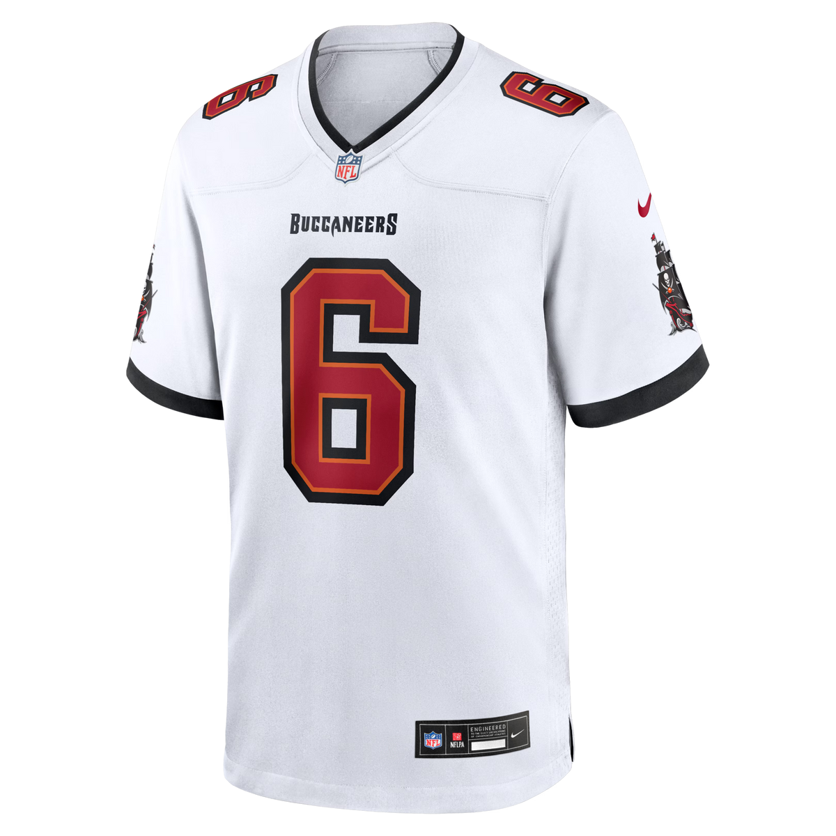 Tampa Bay Buccaneers Baker Mayfield White Away Game Football Jersey