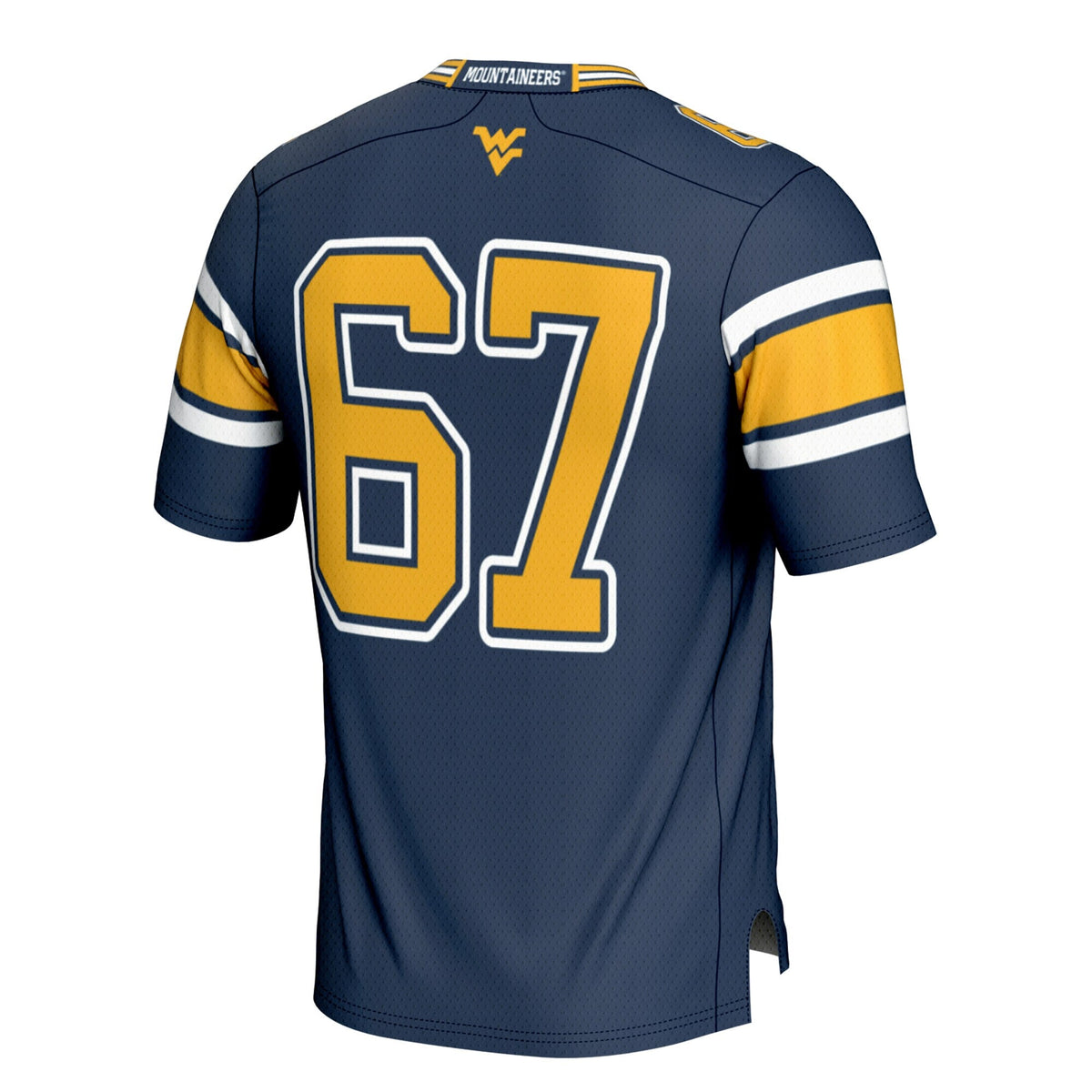 #1 Navy West Virginia Mountaineers Football Jersey