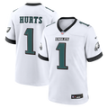 Philadelphia Eagles Jalen Hurts White Game Football Jersey
