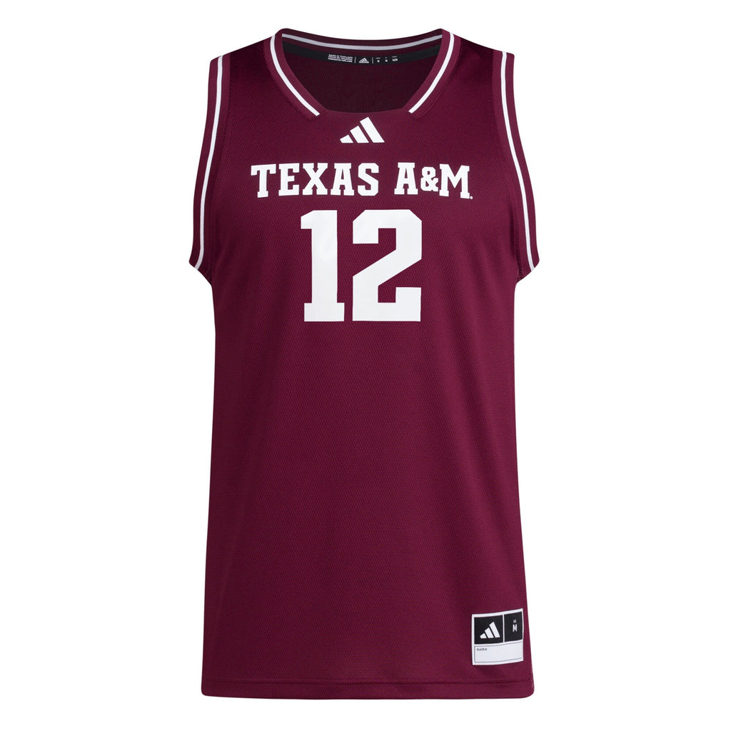 #12 Maroon Texas A&M Aggies Replica Swingman Jersey