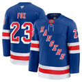 New York Rangers Adam Fox Blue Home Premium Jersey