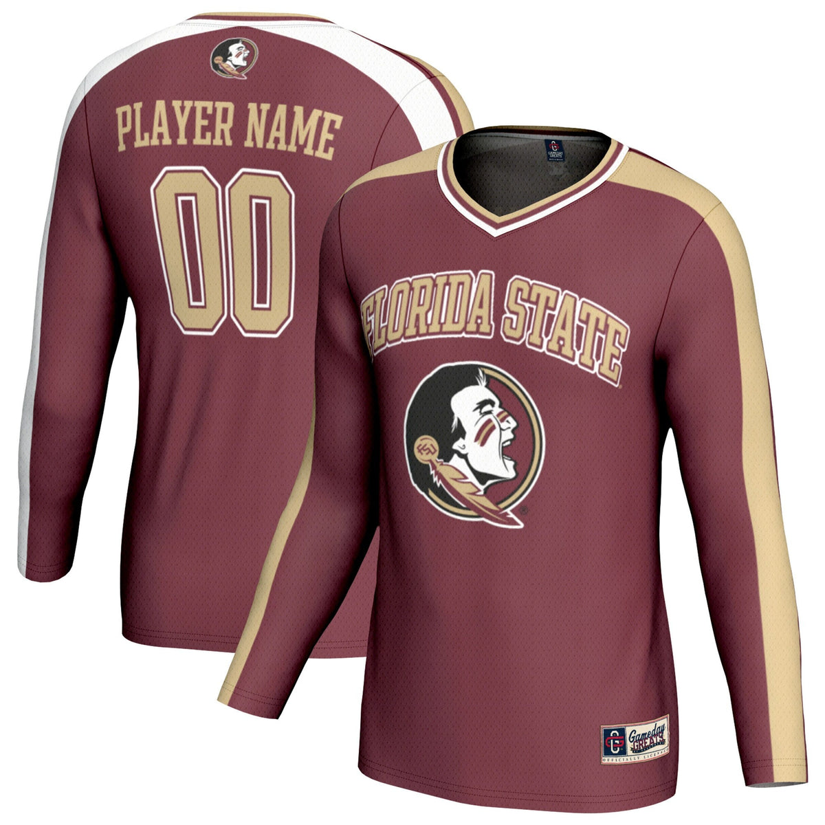Florida State Seminoles NIL Pick-A-Player Lightweight Collegiate Volleyball Fashion Jersey - Garnet