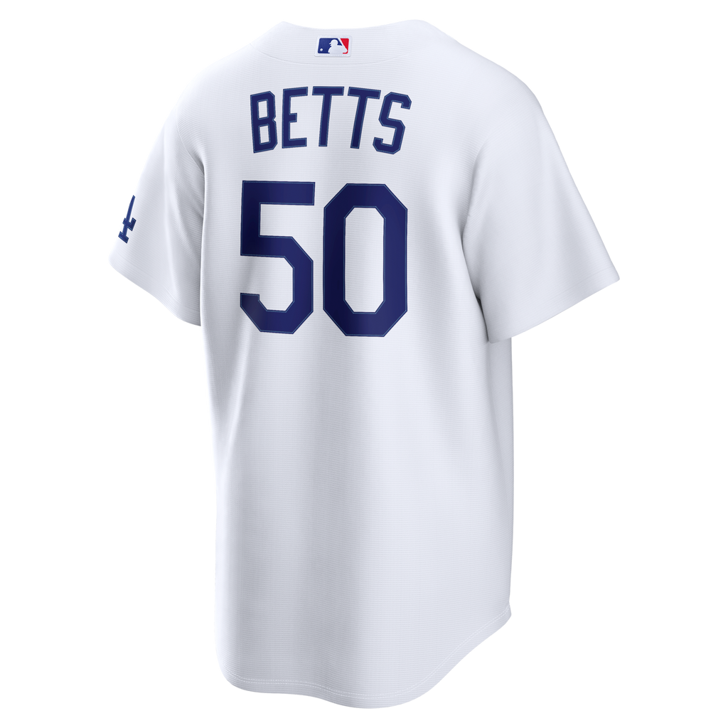 Los Angeles Dodgers Mookie Betts White Home Stadium Baseball Jersey