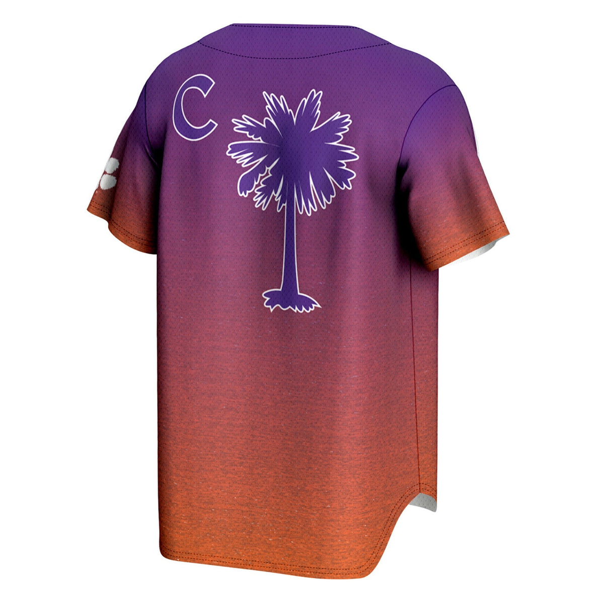 Purple/Orange Clemson Tigers Lightweight Baseball Jersey