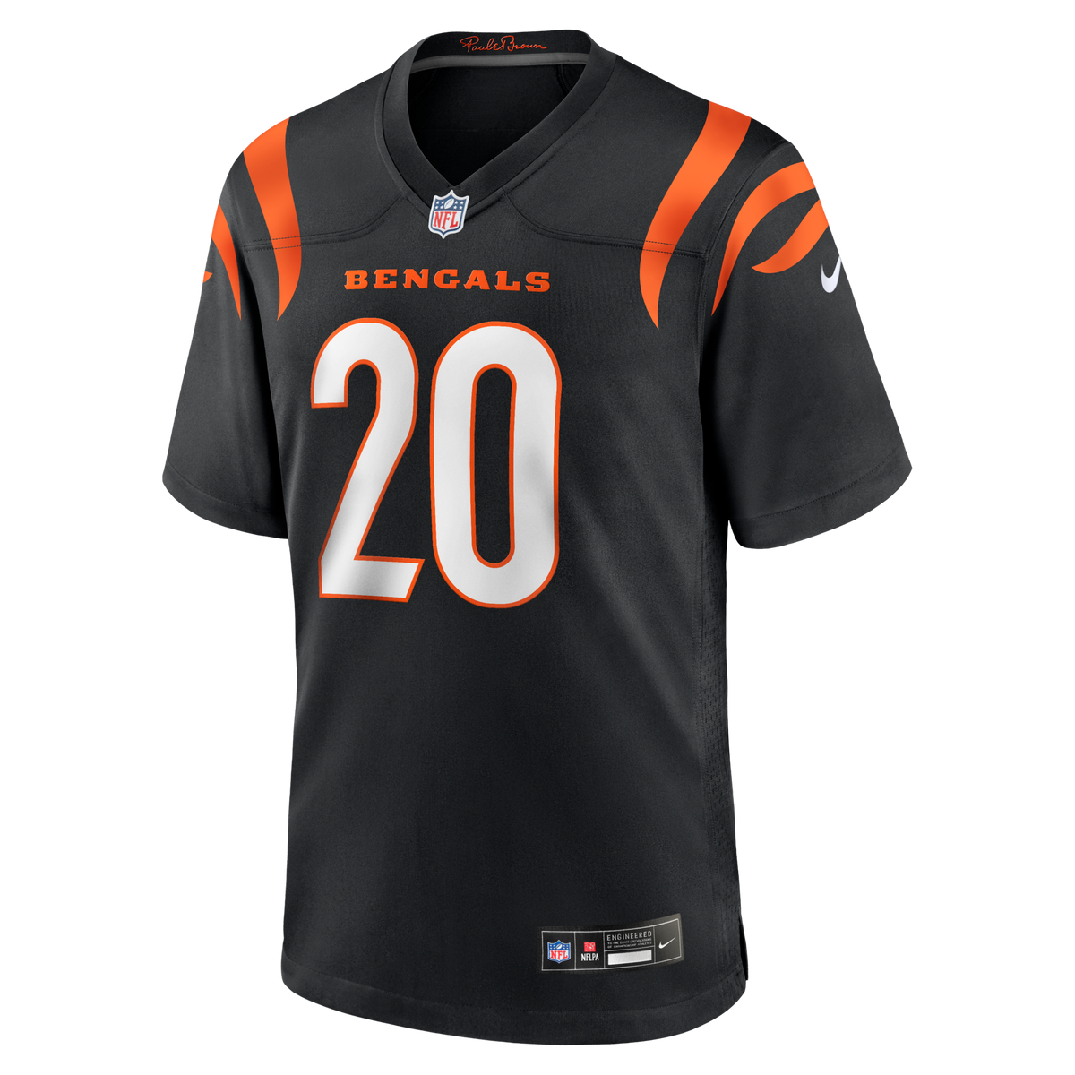 Cincinnati Bengals Lemar Parrish Black Team Retired Game Football Jersey