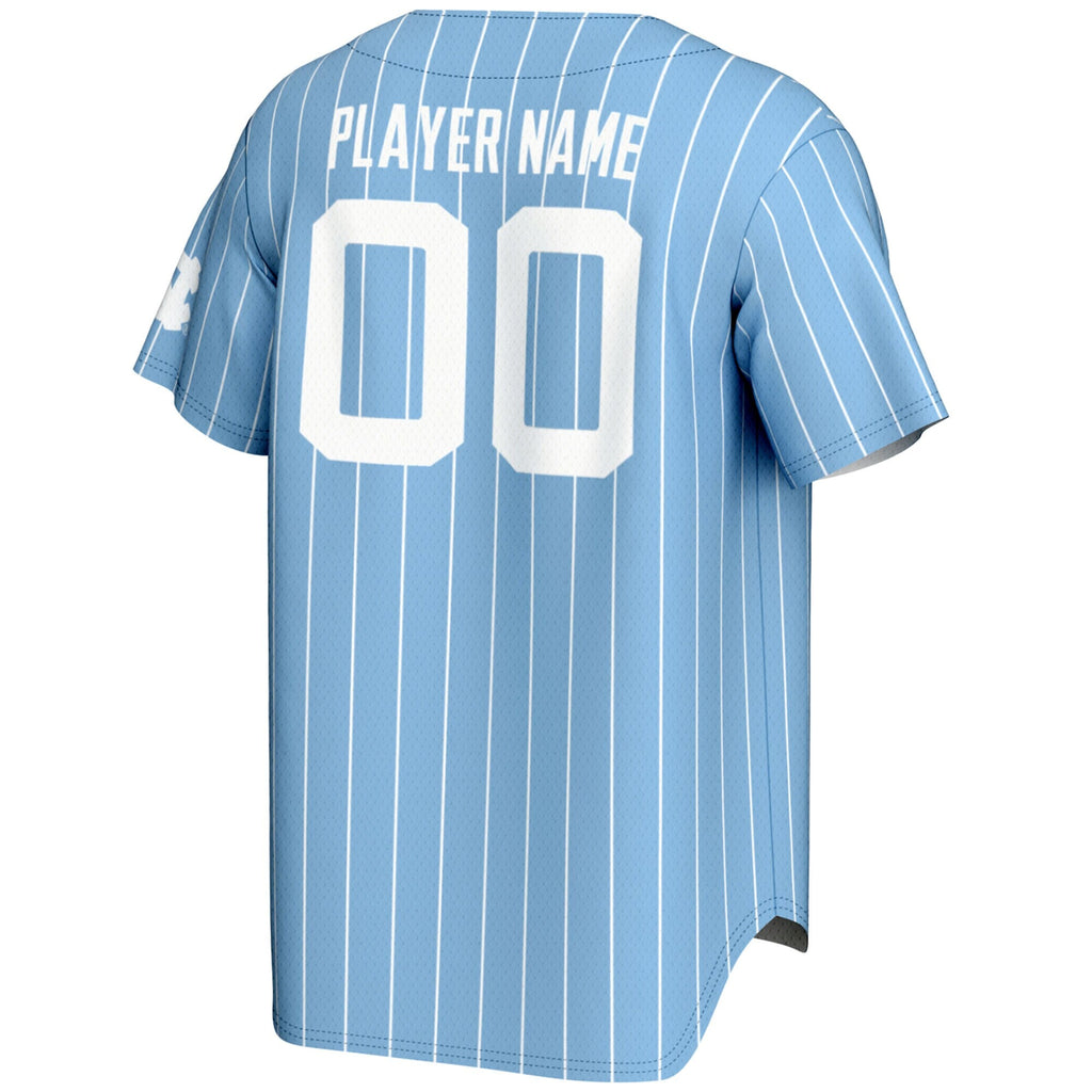 North Carolina Tar Heels Carolina Blue NIL Pick-A-Player Lightweight Baseball Jersey - Light Blue