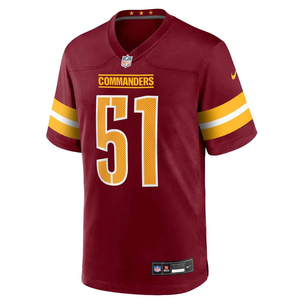 Washington Commanders Ale Kaho Burgundy Team Game Football Jersey