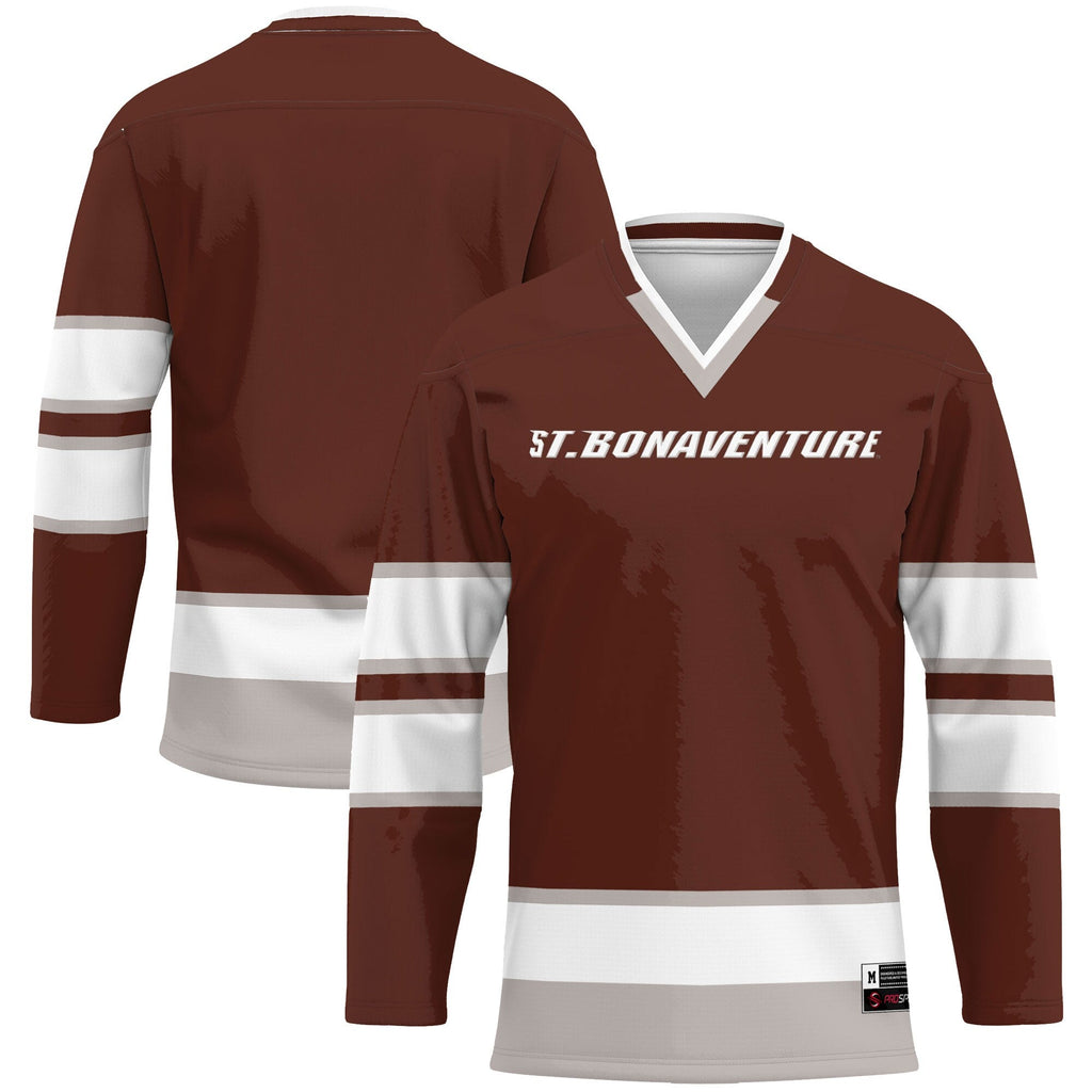 St. Bonaventure Bonnies Hockey Jersey - Brown