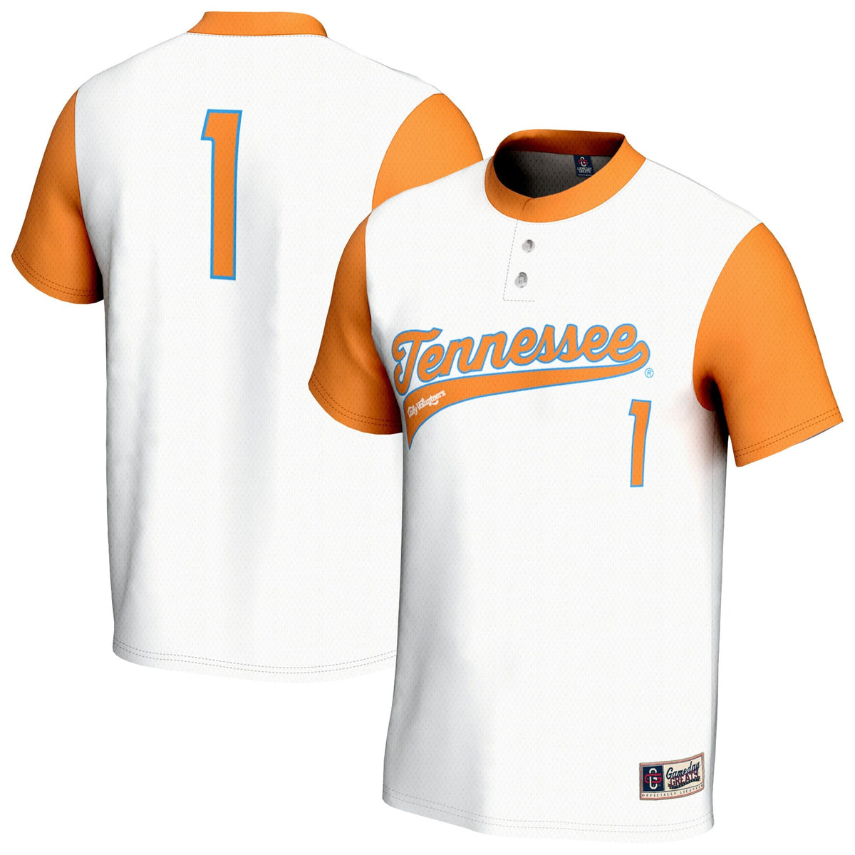 White Tennessee Volunteers Softball Fashion Jersey