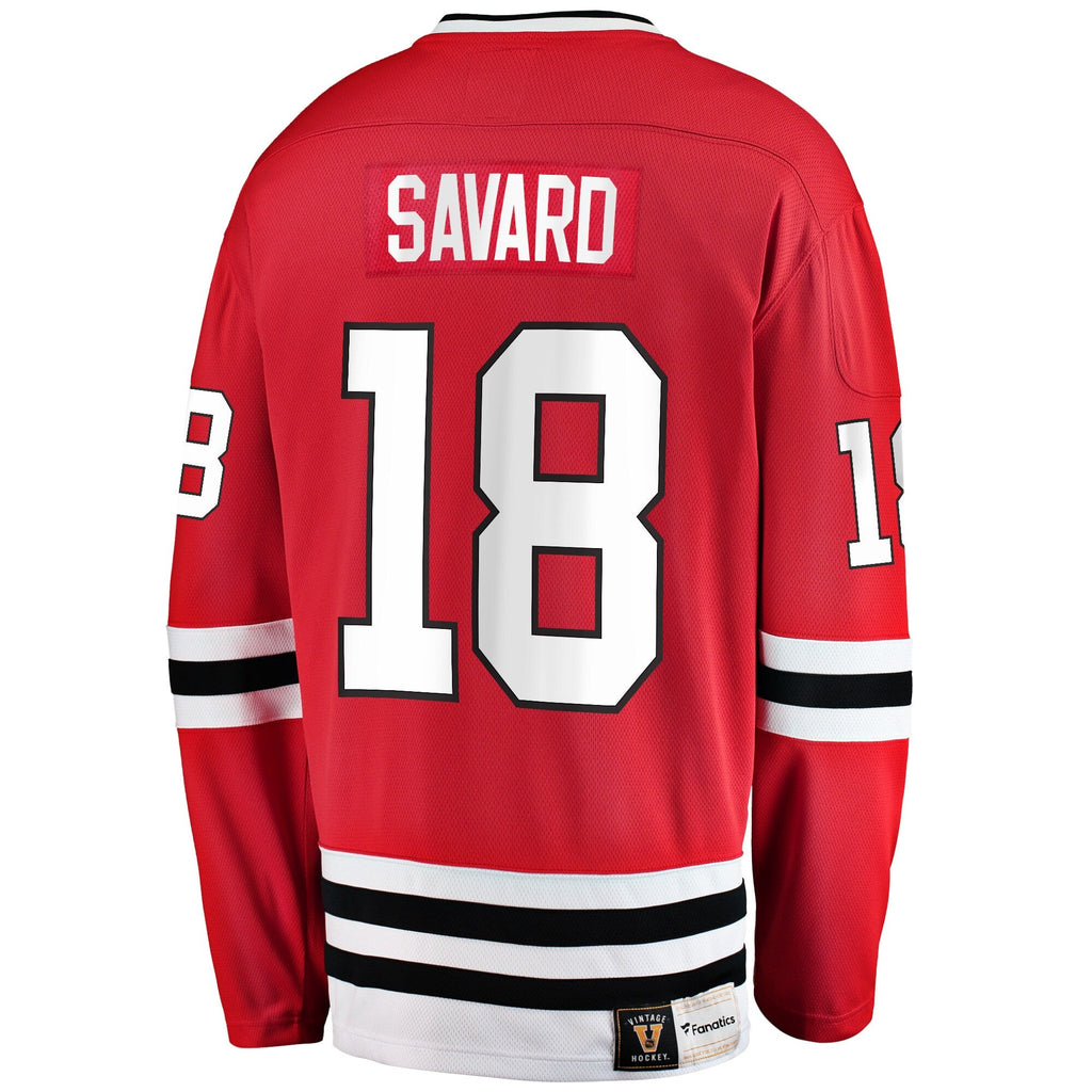 Chicago Blackhawks Denis Savard Red Premier Breakaway Retired Player Hockey Jersey
