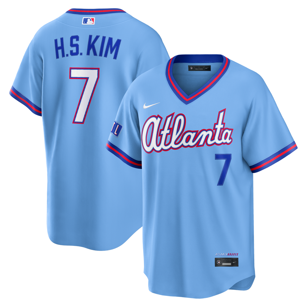 Atlanta Braves Ha-Seong Kim Powder Blue 2026 City Connect Stadium Baseball Jersey