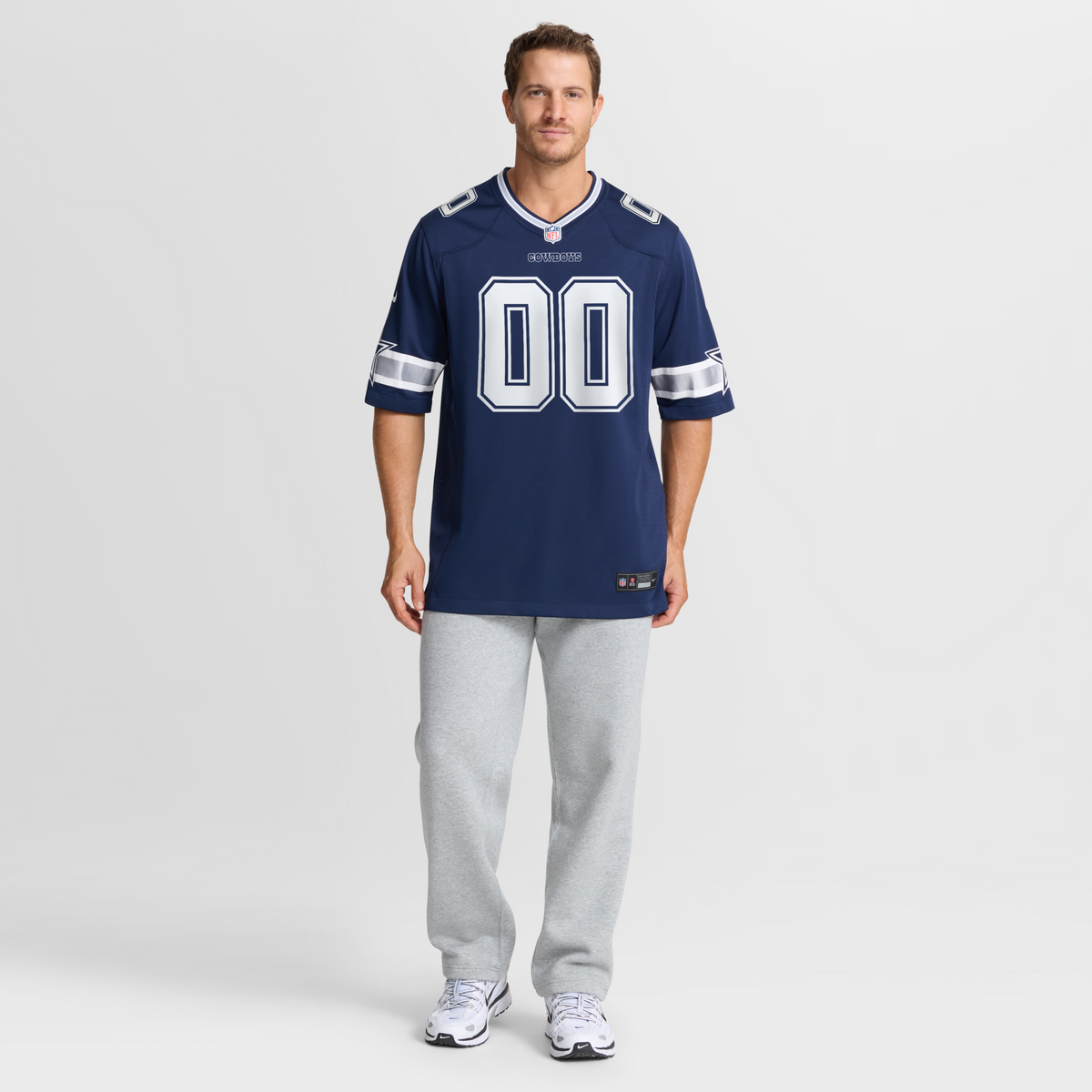 Dallas Cowboys Navy Custom Game Football Jersey
