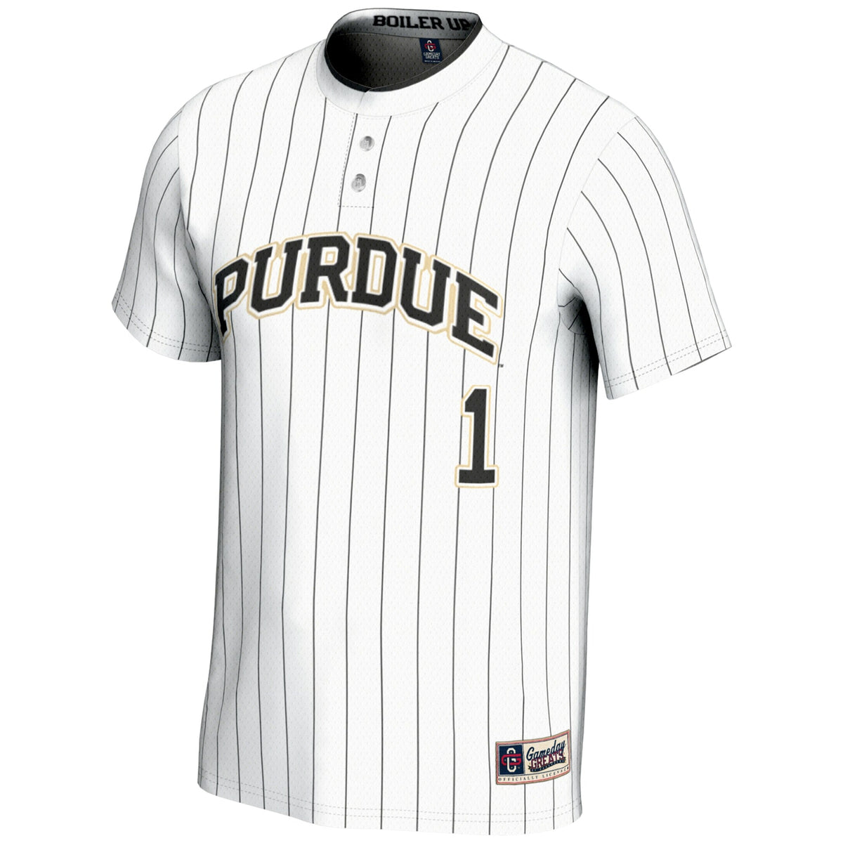 #1 Purdue Boilermakers Lightweight Softball Jersey - White