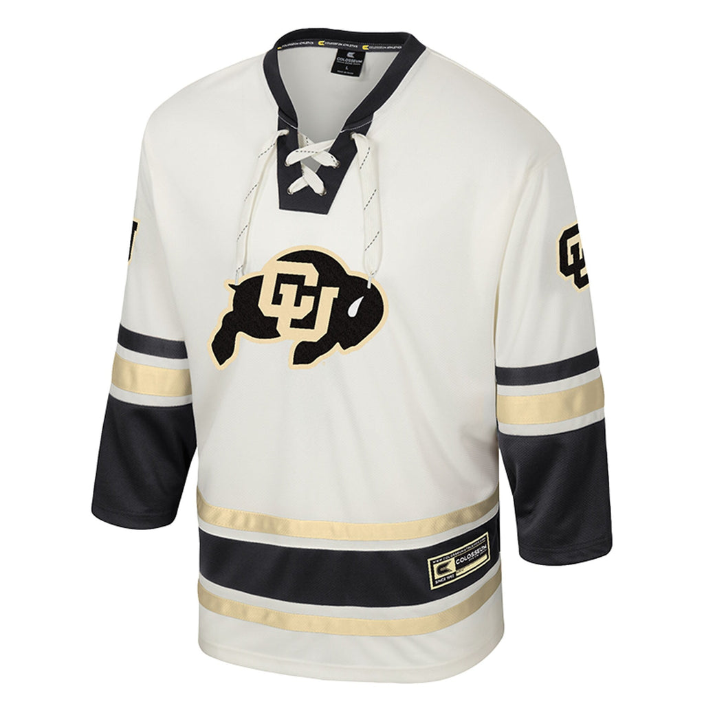 Cream Colorado Buffaloes Puck Proud Fashion Hockey Jersey