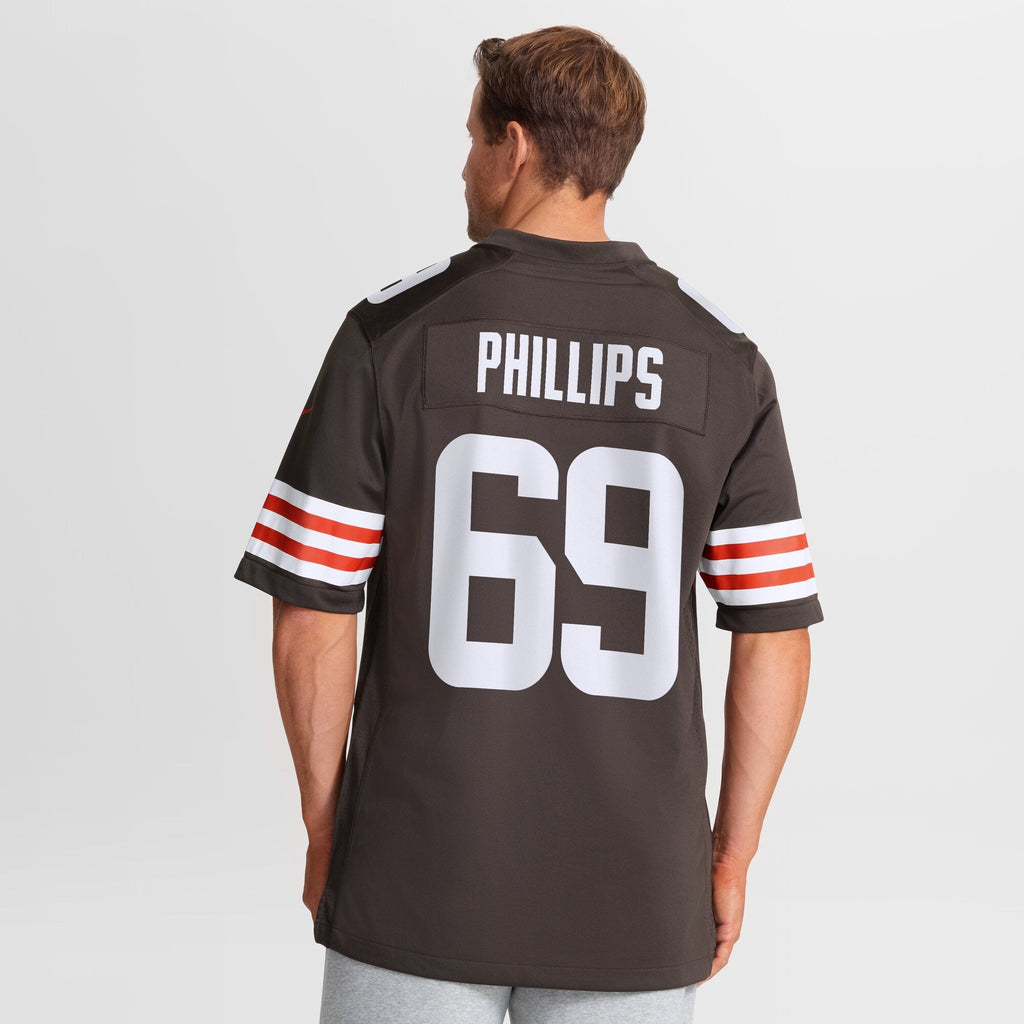 Cleveland Browns Tyre Phillips Brown Team Game Football Jersey