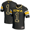 Iowa Hawkeyes Lightweight Collegiate Football Fashion Jersey - Black