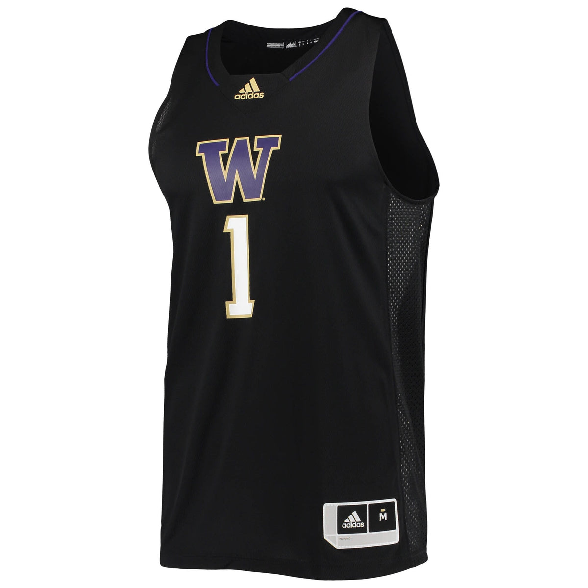 #1 Washington Huskies Swingman Basketball Jersey - Black