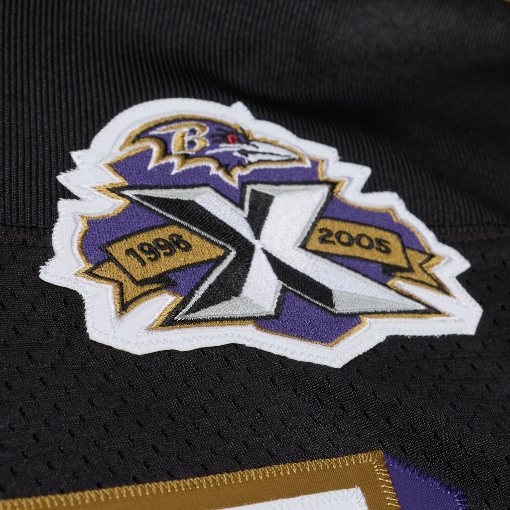 Baltimore Ravens Deion Sanders Black 2005 Throwback Football Jersey
