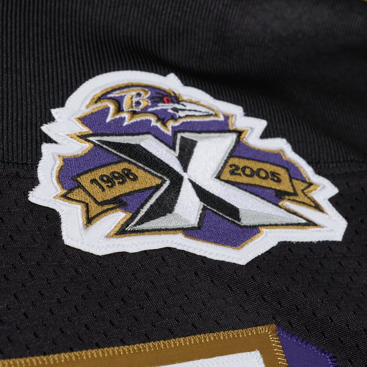 Baltimore Ravens Deion Sanders Black 2005 Throwback Football Jersey
