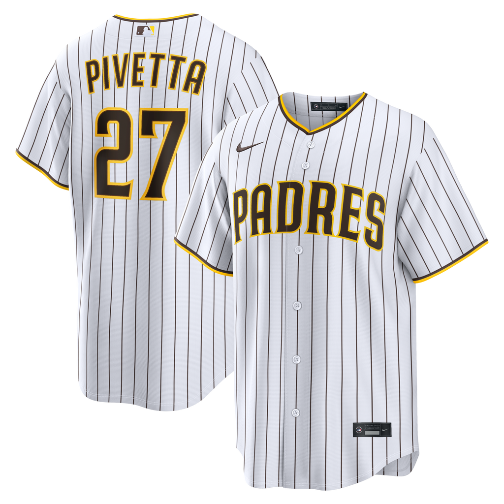 San Diego Padres Nick Pivetta White Home Replica Baseball Jersey