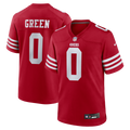 San Francisco 49ers Renardo Green Scarlet Game Football Jersey