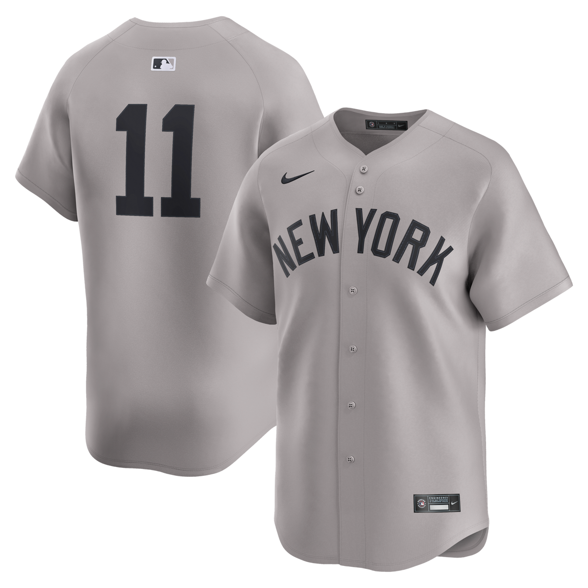 New York Yankees Anthony Volpe Gray Road Limited Player Baseball Jersey