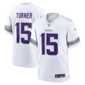 Minnesota Vikings Dallas Turner White Alternate Game Football Jersey