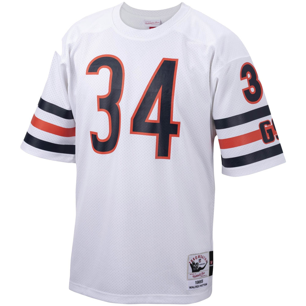 Chicago Bears 1985 Walter Payton White Throwback Retired Player Football Jersey