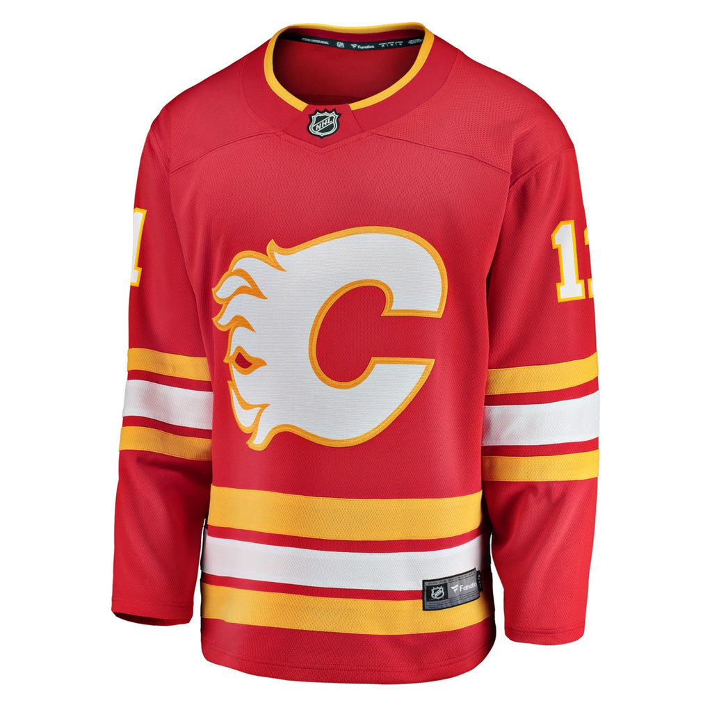 Calgary Flames Mikael Backlund Red Home Breakaway Player Hockey Jersey