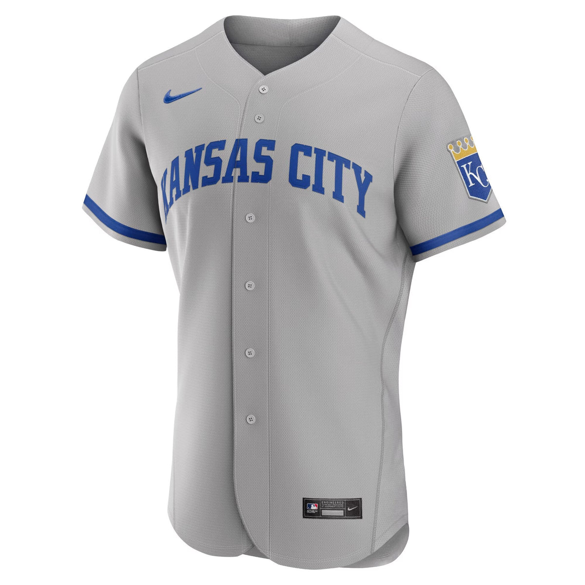 Kansas City Royals Gray 2022 Road Baseball Jersey