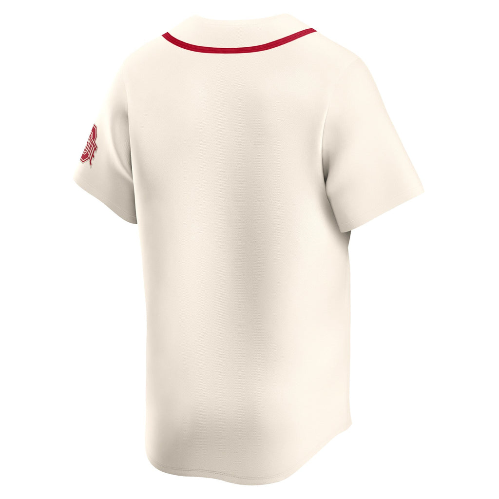 Cream Ohio State Buckeyes Alternate Limited Baseball Jersey