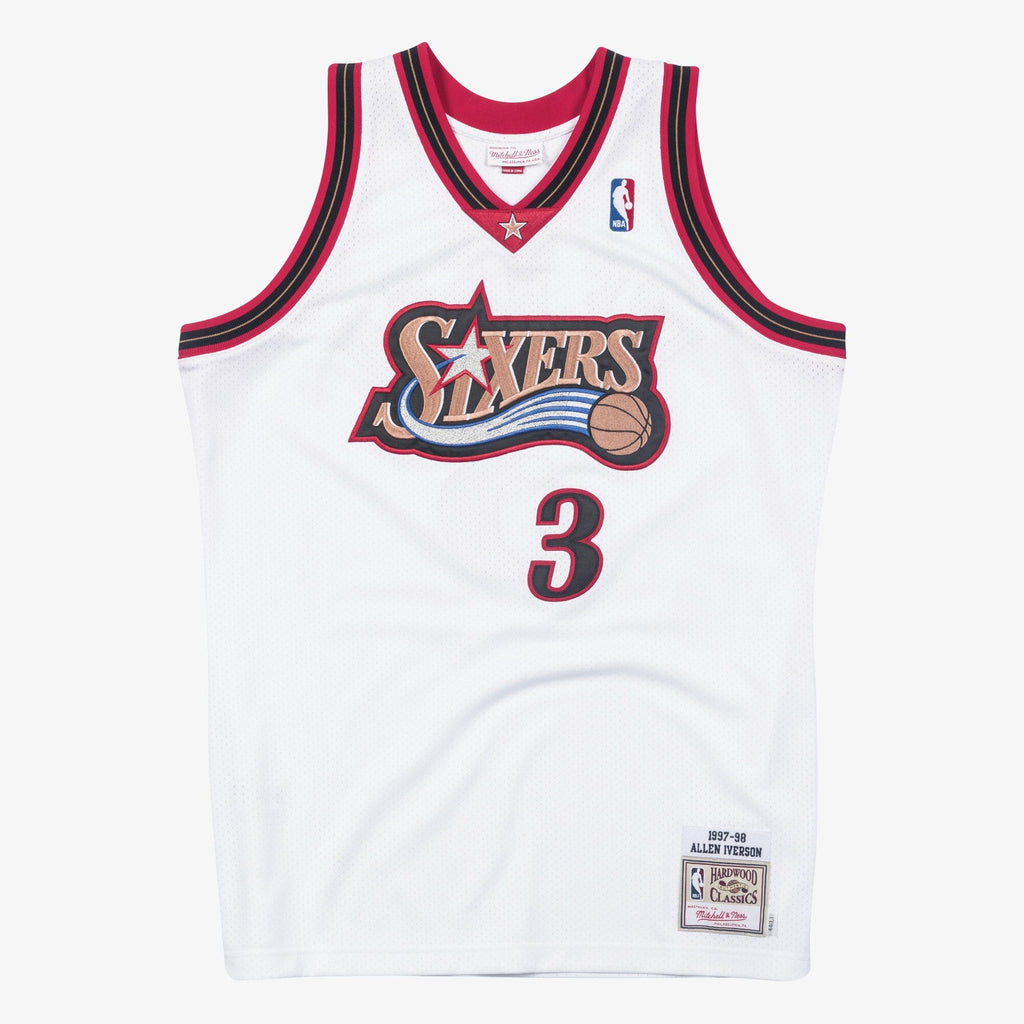 Philadelphia 76ers Allen Iverson 1997 Jersey - White