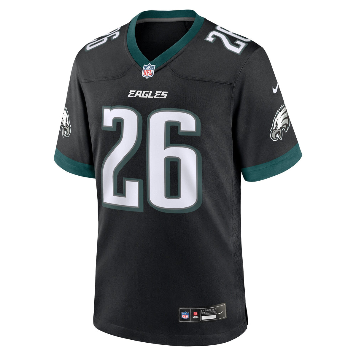 Philadelphia Eagles Saquon Barkley Black Alternate Game Football Jersey